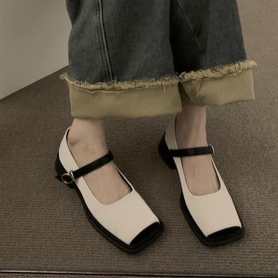 Туфли на низком каблуке для женщин Туфли-лодочки с квадратным носком Повседневные женские кроссовки Платья на плоской подошве Удобная обувь на высоком каблуке