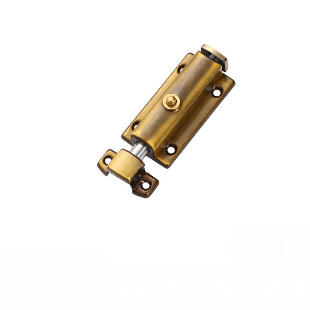 Spring Automatic Door Bolt Anti-theft Door Hasps Retro Door Buckle  Guard