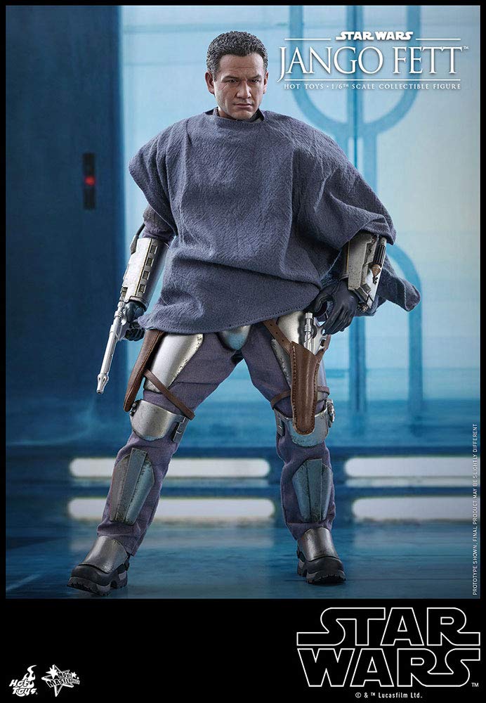Hot Toys Movie Masterpiece Звездные войны Эпизод Атака клонов Джанго Фетт Масштаб Синий II 1/6 Фигурка,