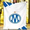 1pc Marseille Theme Blanket - Digital Print, Polyester, Cozy for All Seasons, Perfect for Outdoor, and Travel