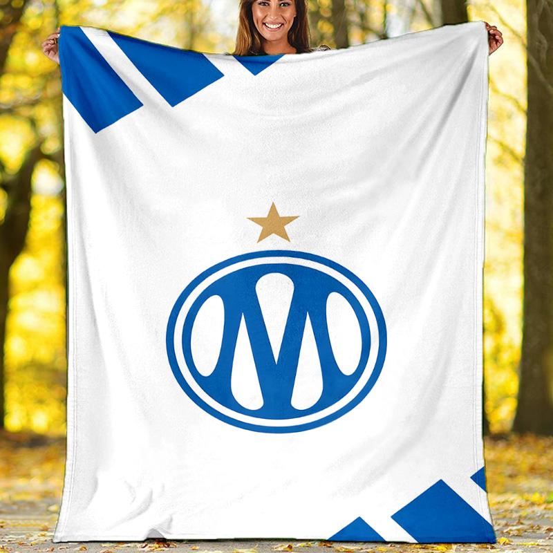 1pc Marseille Theme Blanket - Digital Print, Polyester, Cozy for All Seasons, Perfect for Outdoor, and Travel