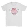 Unisex T Shirt Asamimichaan Cute Asamimi Pink Chilling With Blue T Shirts Popular Summer Tee Shirt Cotton Tops Plus Size 6xl