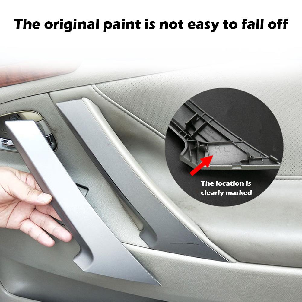 For Toyota Camry 2006-2011 Silver Car Inner Door Panel Handle Cover Door Interior Armrest Decorative Cover Auto Interior