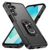 For Samsung S25 S24 Shockproof Stand Ring Phone Case for Samsung Galaxy S25 Ultra S24 Plus S22 S23 FE S21 5G Balck Armor Bag