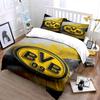 Yellow "BVB 09" emblem. Bedding sets Duvet cover sets Duvet covers Pillowcases(1*Duvet Cover 2*Pillowcases without duvet insert)