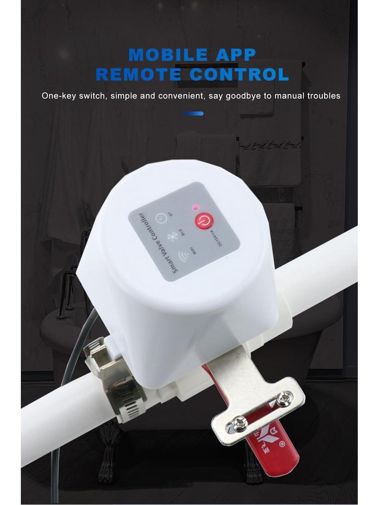 Контроллер робота-клапана Tuya Smart WiFi для датчиков обнаружения протечек