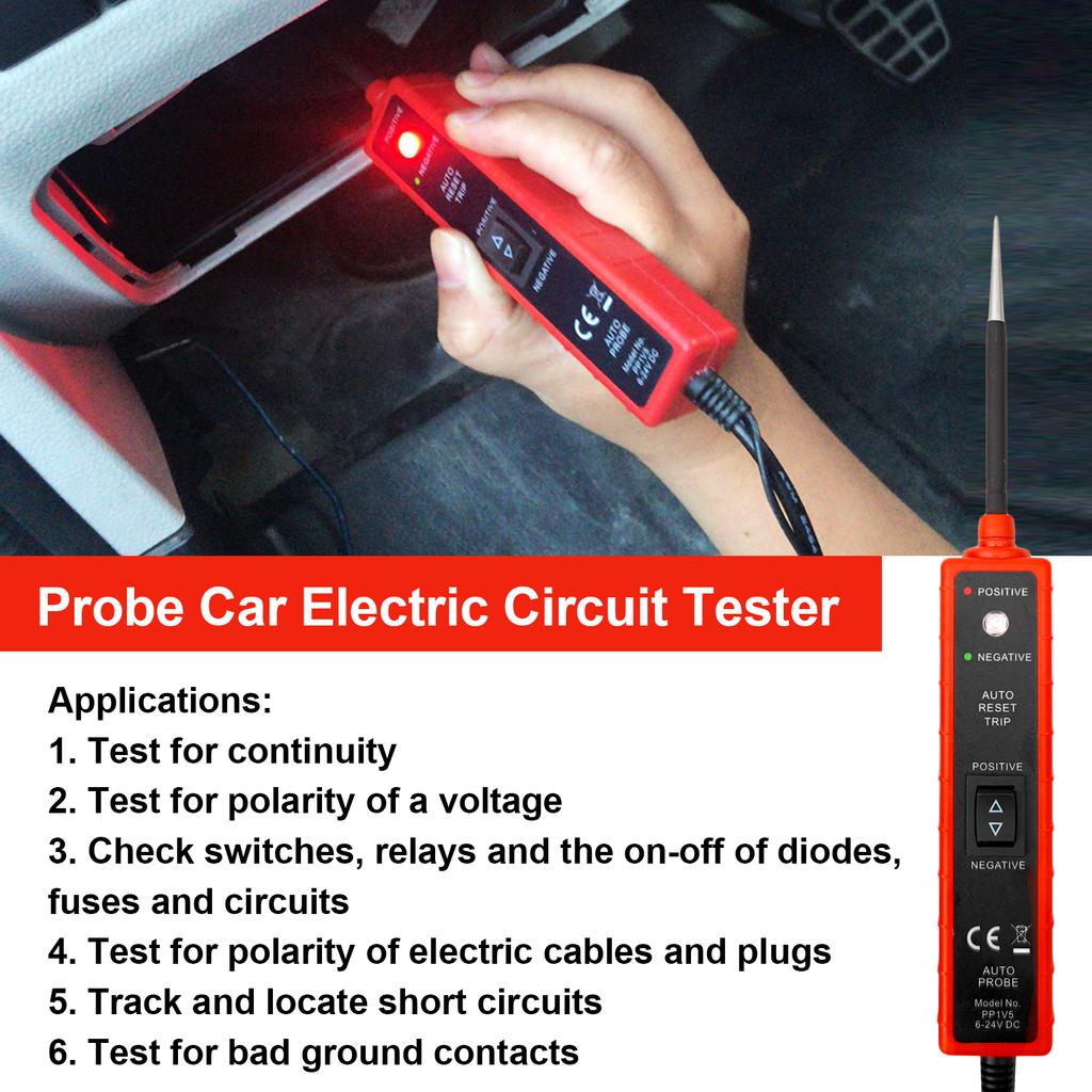 EM285 Automotive Electric Circuit Tester Car Electrical System Tester 624V DC