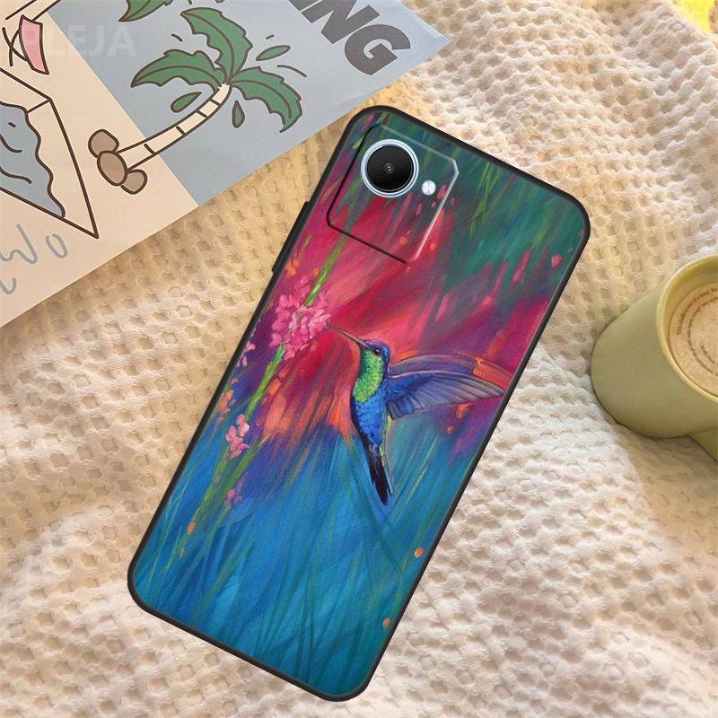 Hummingbird Case For Realme C55 C71 C67 C51 C75 C63 C61 C65 C53 C35 11 12 13 14 Pro Plus GT6 GT7 15 Pro