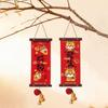1 Pair Velvet Horse Year Hanging Pendant Traditional New Year Door Couplet  Living Room