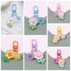 Transparent Acrylic Flower Key Chain Korean Style Cartoon Key Buckle DIY Chain Pendant  Children