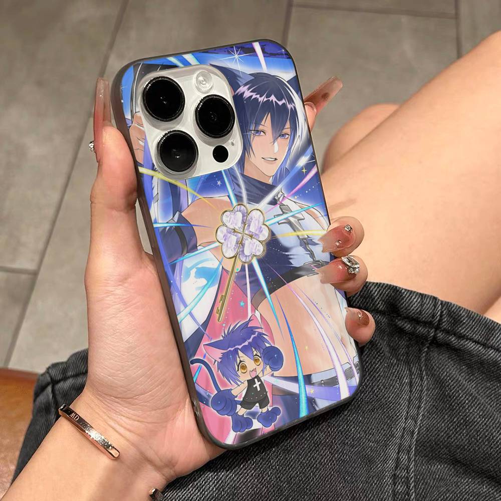 АНIME Shugo Chara Аму Чехол для телефона Для IPhone 17 16 15 14 13 12 11 Pro Max Plus Pro Полоска Мягкий чехол