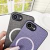 For iPhone 16e Case Drop-Proof TPU+Cloth Back Phone Cover Compatible with MagSafe
