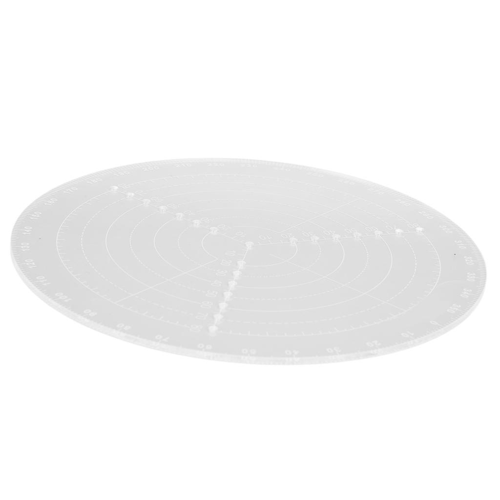 Круглый центральный искатель с прозрачными шкалами, акриловый циркуль для работы по дереву, круги, инструменты для рисования