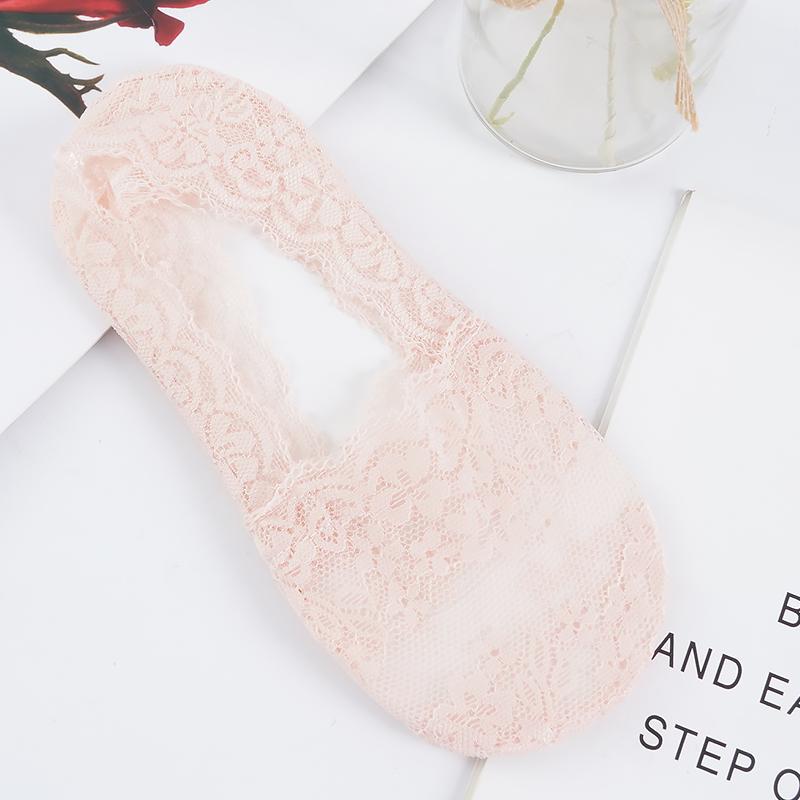 1/5 пар для женщин и девочек, летние кружевные носки с вишневым цветочным принтом из силикагеля, нескользящие нескользящие тапочки на хлопковой подошве с невидимой хлопковой подошвой, носки-лодочки