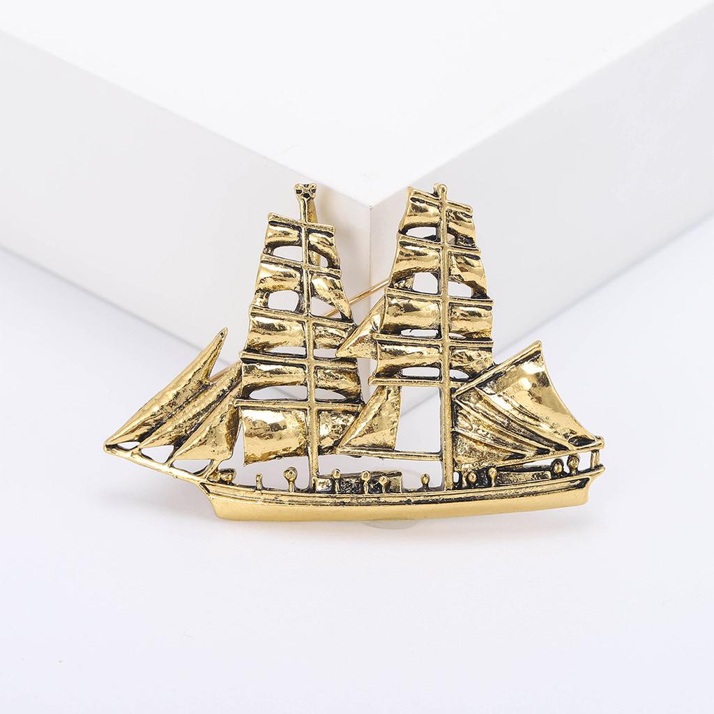 Значок парусник Женские эмалевые броши-булавки лодка Подарки