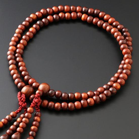 Kyoto Buddhist Altar Hayashi Prayer Beads Shingon Sect Shake 0 Rosewood Official Ceremony Bag Kyoto Prayer Beads (Unground) (For Women) [Bead Set]