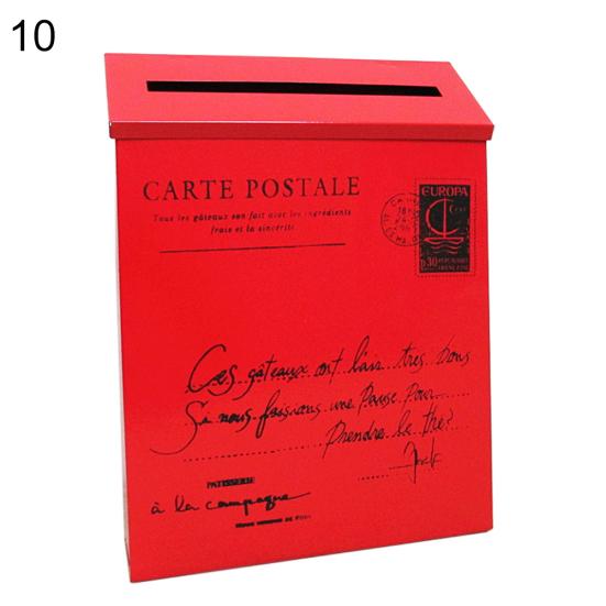 Ретро металлический настенный почтовый ящик ведро газетный почтовый ящик садовый декор