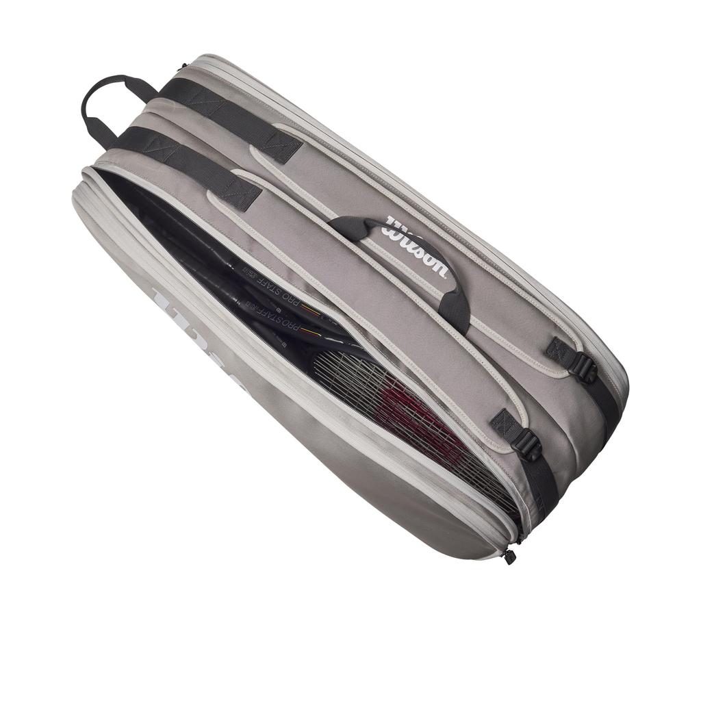 Сумка для теннисных ракеток WILSON Tour – цвет Stone Gray. Вмещает до 6 ракеток.