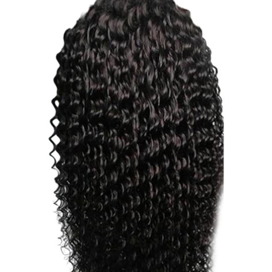 Африканские женские длинные курчавые вьющиеся парики, естественный вид, парики из высокотемпературного шелкового волоса, долговечный модный пушистый черный парик с центральным пробором, головные уборы