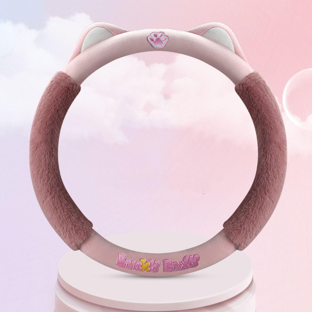 Cute Cat Steering Wheel Sleeve Steering Wheel Protector Cat Steering Wheel Cover Car Handle Cover