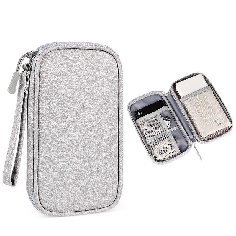 Портативная сумка Power Bank, USB-гаджеты, кабели, провода, органайзер, защита жесткого диска, сумка для хранения Sac de rangement en fil defer