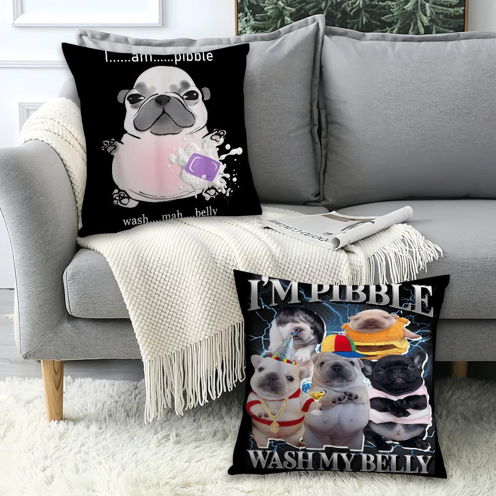 Fashion Print Pibble Wash My Belly Pillow Case Office Cushions Suitable For Sofa Car Bedroom Decorative Cushion Cover