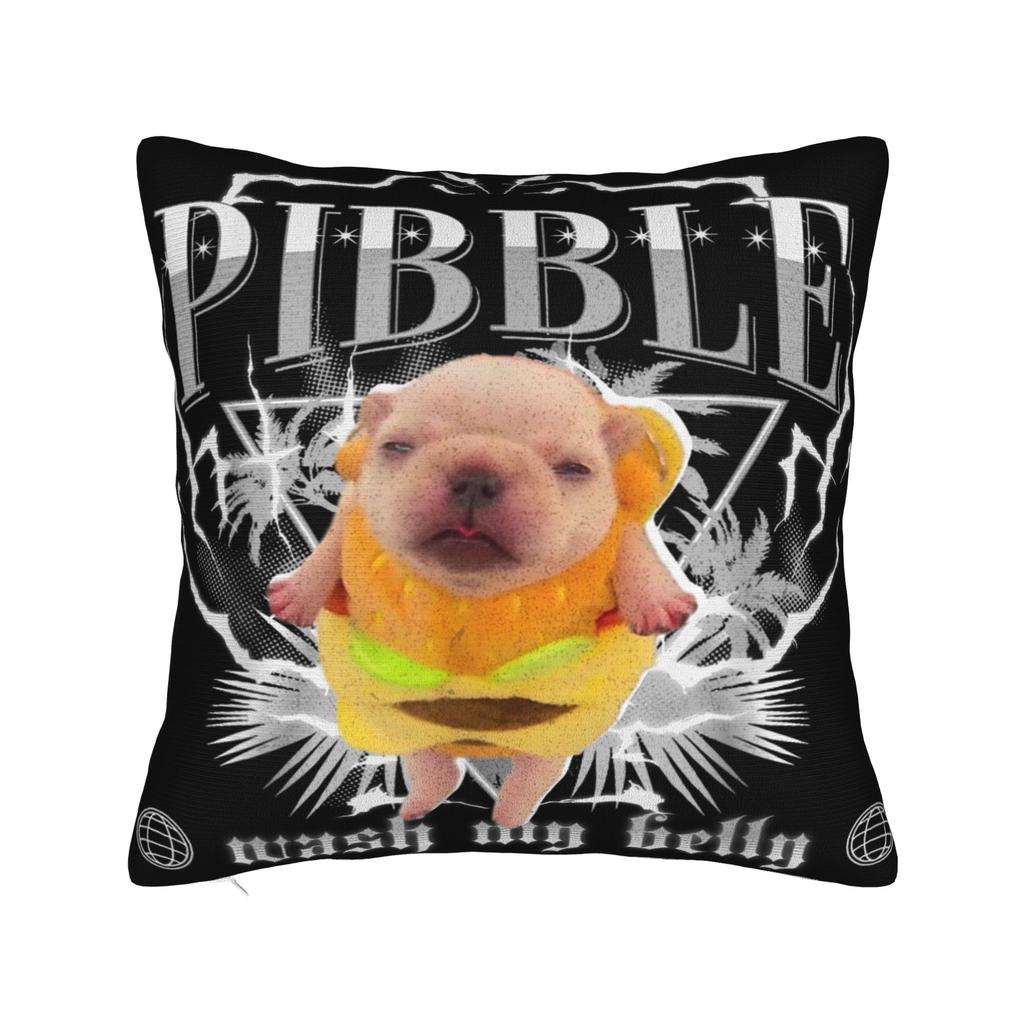 I Am Pibble Dog Puppy Wash Clean My Belly Funny Meme Pillow Cover Soft Cushion Cover Fashion Pillow Case For Bedroom Home Decor