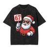Men T-Shirt 67 Meme Funny Six Seven Christmas 6-7 Meme Santa 6 7 T-Shirts Harajuku Summer Tee Shirt Streetwear Print Casual Tops