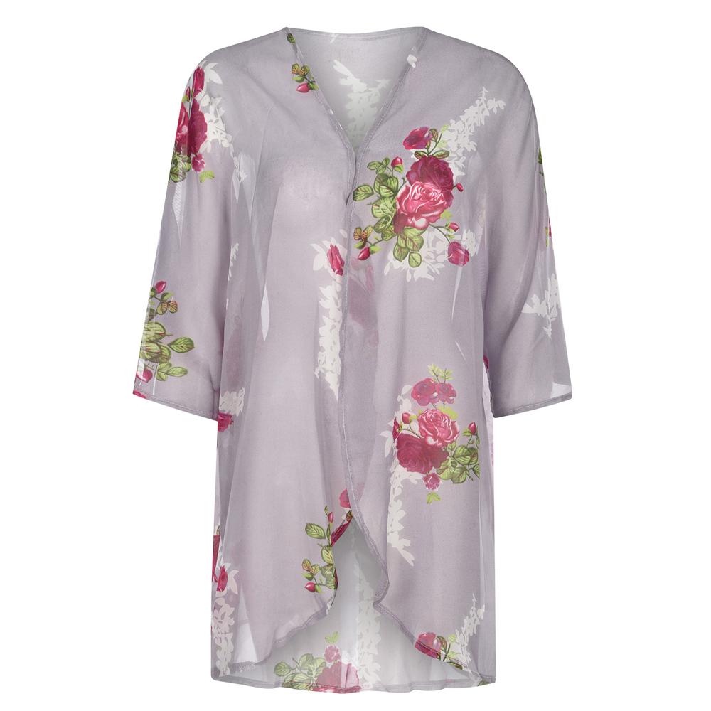 Женская шаль с гавайским принтом, летняя пляжная накидка на бикини, морская праздничная модная солнцезащитная рубашка с принтом, S-2XL