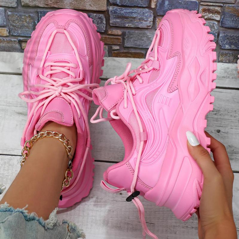 Модные флуоресцентно-желтые повседневные кроссовки, дышащие, весенние, на платформе, спортивная обувь, женские слипоны, женские уличные кроссовки для ходьбы, для влюбленных