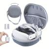 Carrying Case, Hard Bag for Meta Quest 3 Accessories/Pro VR Headset with Elite Strap, Touch Controllers and Other VR Accessories, Large Space