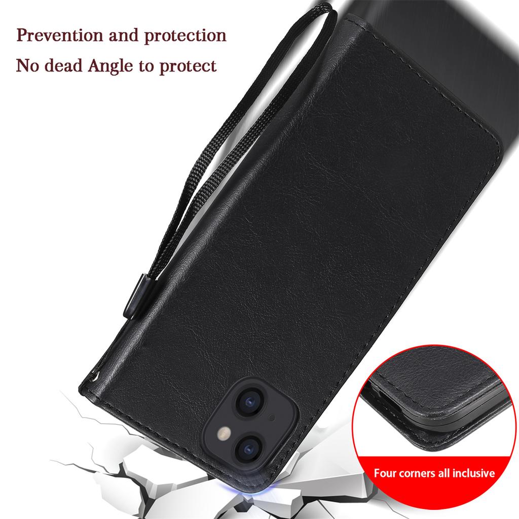 Роскошный кожаный чехол-раскладушка для телефона Iphone Xr X Xs Max 7 8 Plus 6 6s 14 Plus 13 Pro Max 11 12 Mini Se 2020, магнитный чехол-бумажник