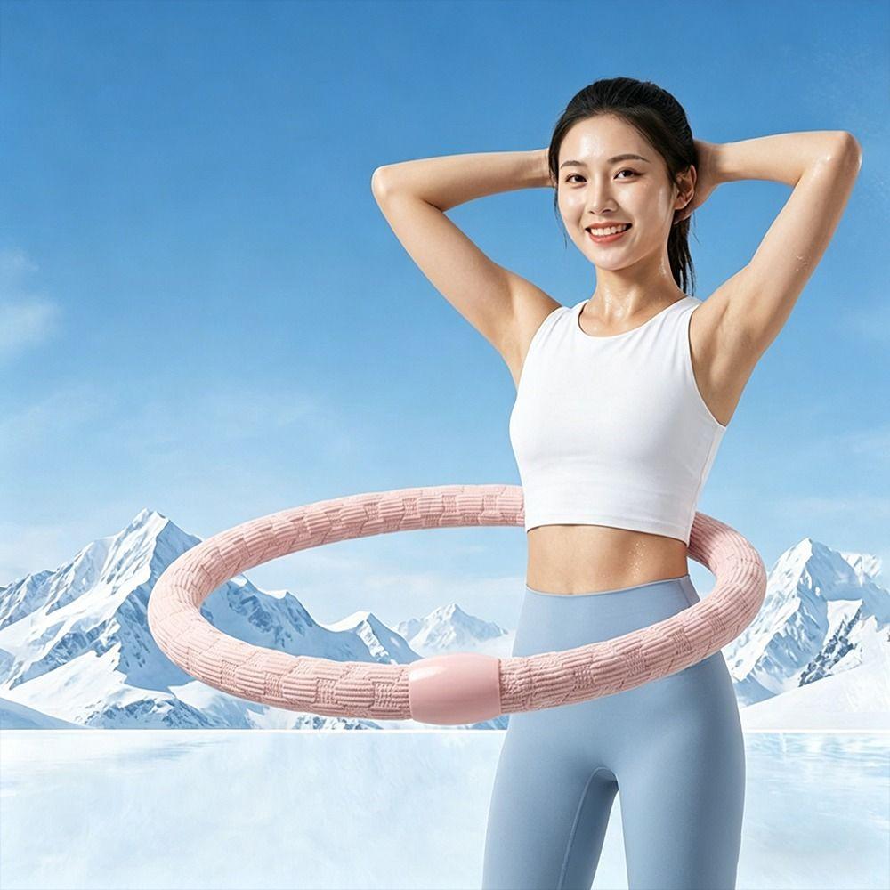 Bounce Spring Fitness Hoop Foldable Fitness Waist Trainer New Spring Tube Yoga Circle Women
