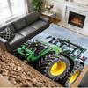 John Deere Print Crystal Velvet Plush Rug Anti?Slip Wear?Resistant Floor Carpet For Indoor Household Home Decoration