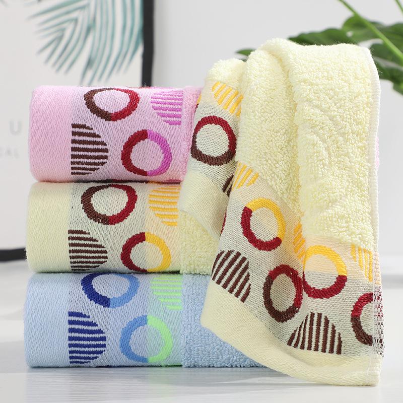 Мягкое, впитывающее полосатое полотенце для лица - хлопковая смесь для домашнего использования
