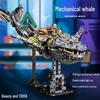 Mechanical Whale Model Building Blocks - Educational Animal Toy for Kids, Compatible with Lego