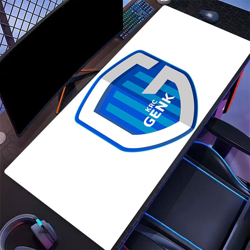 Коврик для мыши KRC Genk, Большой игровой коврик для стола, Нескользящий XXL коврик для мыши для ноутбука и планшета, Игровой коврик для мини-ПК со прошитыми краями
