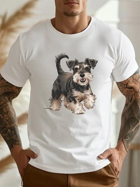 Летняя футболка с короткими рукавами и животными для мужчин, повседневная футболка с 3d узором и принтом, модная уличная одежда больших размеров, мужская футболка, спортивная одежда