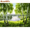 RUOPOTY Frameless Forest Landscape DIY Digital Painting By Numbers Modern Wall Art Canvas Painting For Home Decoration