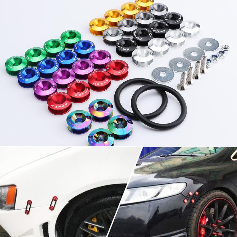 JDM Автомобильные Модифицированные Шестигранные Крепежи Шайба для Крыла Передний/Задний Бампер Двигатель Вогнутые Винты Шайба для Крыла Болты Номерного Знака Стайлинг