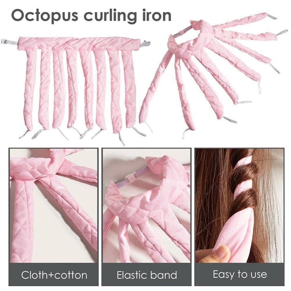 Octopus Lazy Hair Curler DIY Curls Silk Ribbon Fashion Curling Stick  Lazy Hair Styling Tools