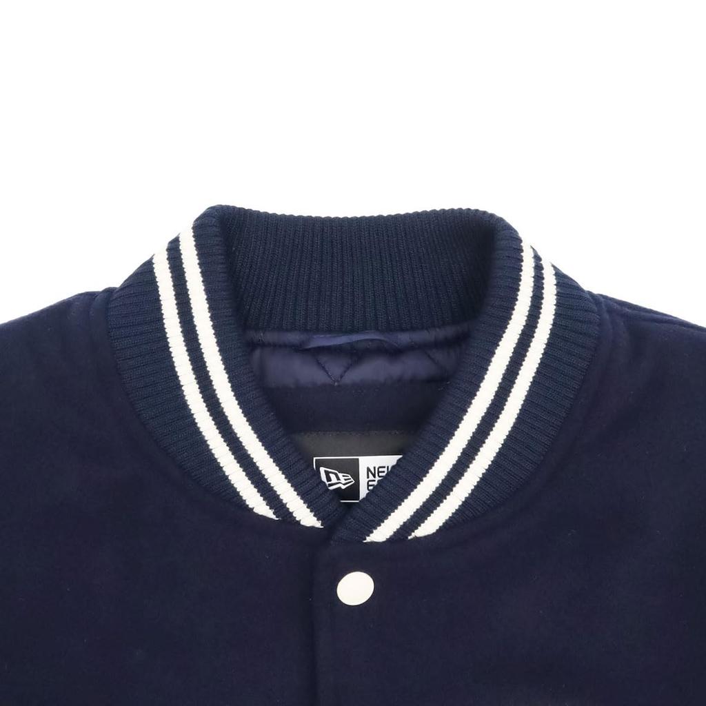 New Era Korean Design MLB Stadium LA L AP MLB PATCH VARSITY JK44 LOSDOD SCAP JP Jacket, Navy,