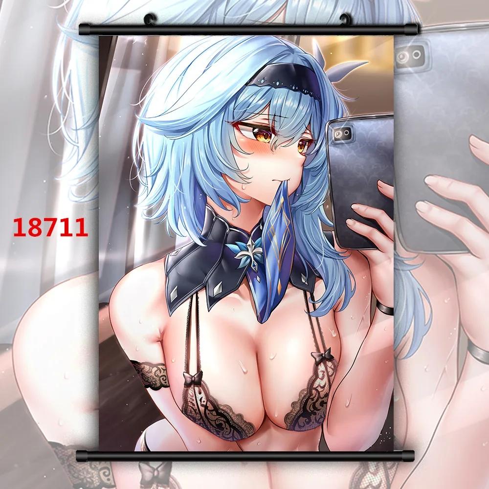 Genshin Impact Eula HD принт баннер настенный постер холст картины и принты фотографии для гостиной домашний декор безрамный