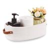 Multi-functional Woven Storage Basket with Double Handles - Perfect for Desktop Organization and Bathroom Essentials