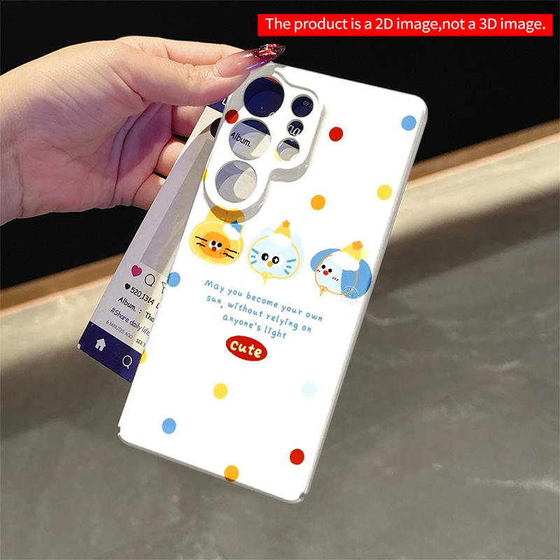 2DFlat Samsung phone case Cute Sun Characters Phone Case Applicable to Galaxy S22 S23 S24 S25ULTRA S26 A12 A13 A14 A15 A16  A34 A35 A54 A55