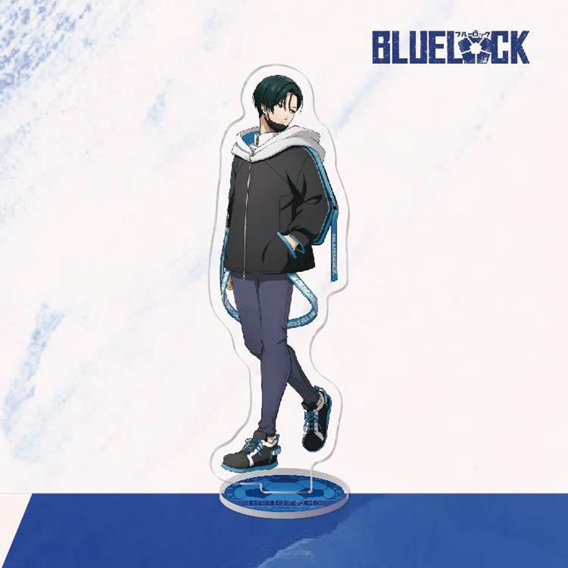 Модель подставки с синим замком, брелок для ключей Isagi Yoichi Bachira Meguru Kira Ryosuke Chigiri Hyoma, украшение для стоящего знака