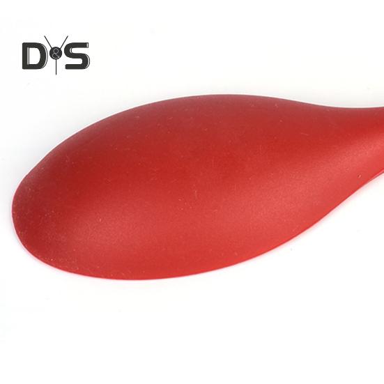 Ложка устойчивая к коррозии, устойчивая к высоким температурам, эргономичная ручка, обеденная силиконовая антипригарная овальная ложка, принадлежности для столовой посуды