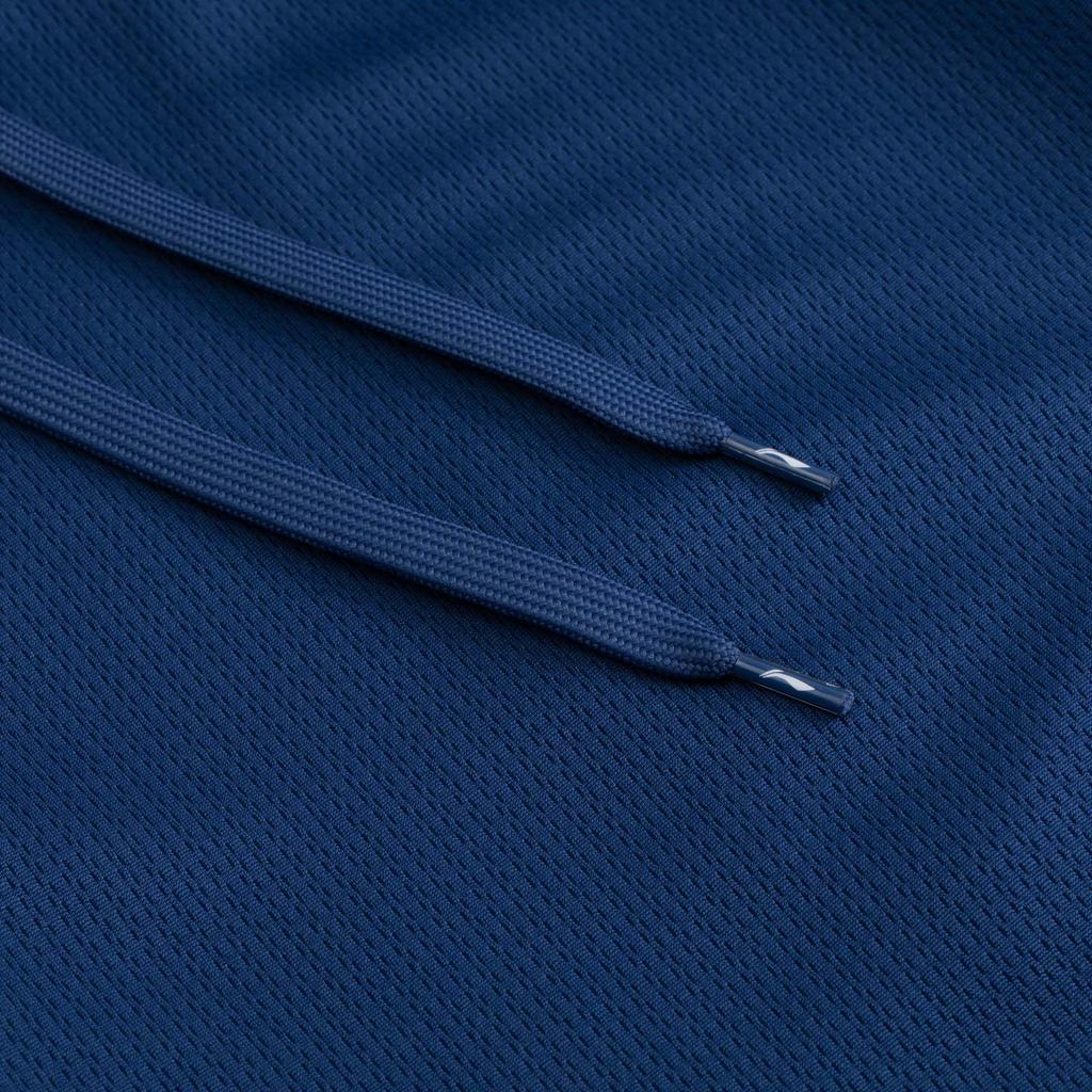 Li Ning Badminton Series Comfortable Simple Sports Versatile Mid-Waist Solid Color Lace-Up Five-Point Casual Shorts Unisex Shorts Navy-Blue AAPV043-3