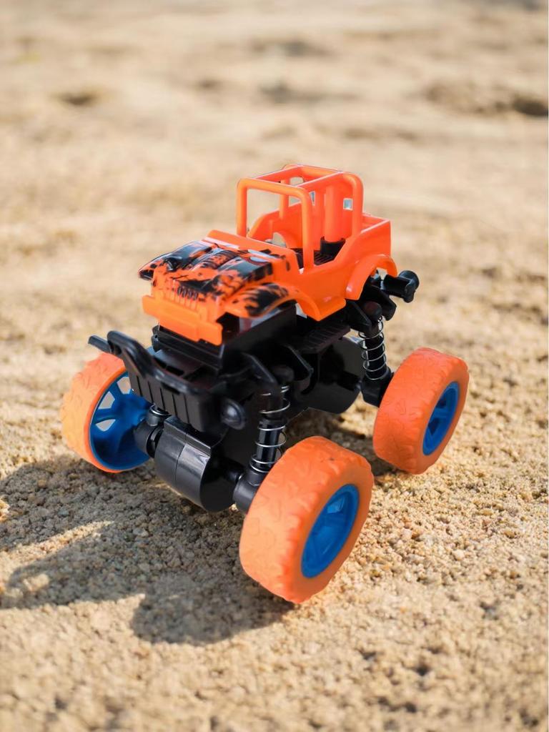 «Вращающаяся инерционная трюковая машинка — ударопрочная внедорожная игрушка для детей»