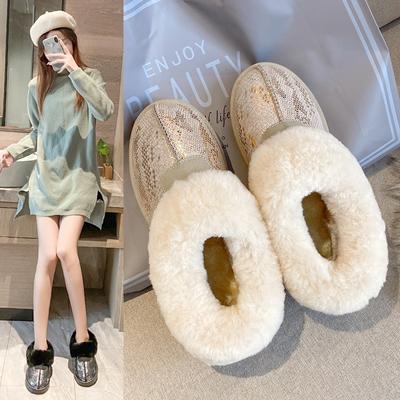 Мода 2024 Зима Женские Новые Стильные Модные Мягкие Меховые Толстые Подошвы Универсальные Повседневные и Удобные Зимние Сапоги